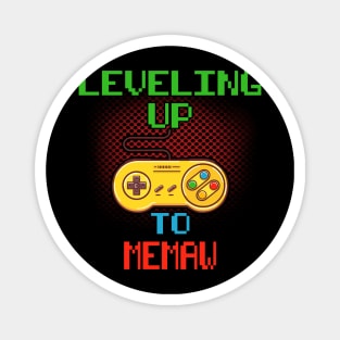 Promoted To MEMAW T-Shirt Unlocked Gamer Leveling Up Magnet